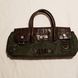 Hot Kiss, Nylon bag, green and brown